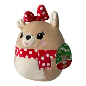 2024 Squishmallows RUDOLPH THE RED NOSED REINDEER 8" Clarice Holiday Plush NWT